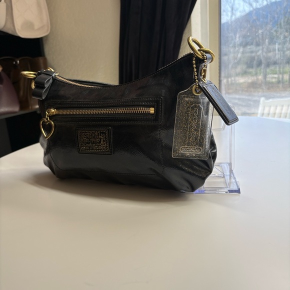 Coach Black Patent Leather Shoulder Bag | Legacy Y2K Style | Gold Hardware - Picture 2 of 2